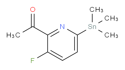 1-(3-fluoro-6-(trimethylstannyl)pyridin-2-yl)ethanone