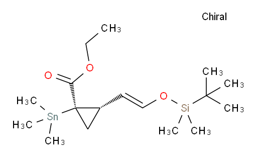 (1R,2S)-ethyl 2-((E)-2-((tert-butyldimethylsilyl)oxy)vinyl)-1-(trimethylstannyl)cyclopropanecarboxylate