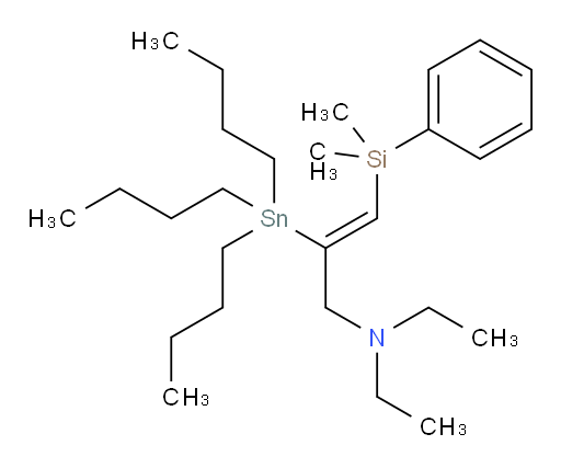 (Z)-3-(二甲基(苯基)硅烷基)-N,N-二乙基-2-(三丁基锡基)丙-2-烯-1-胺