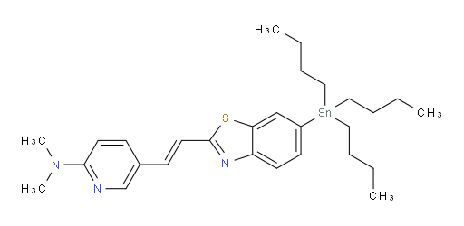 (E)-N,N-二甲基-5-(2-(6-(三丁基锡基)苯并[d]噻唑-2-基)乙烯基)吡啶-2-胺
