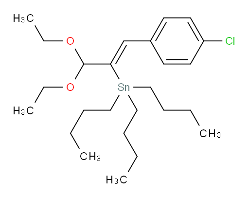 (Z)-三丁基(1-(4-氯苯基)-3,3-二乙氧基丙-1-烯-2-基)锡烷