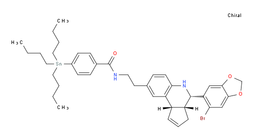 N-(2-((3aR,4S,9bS)-4-(6-溴苯并[d][1,3]二氧杂环戊烯-5-基)-3a,4,5,9b-四氢-3H-环戊烷并[c]喹啉-8-基)乙基)-4-(三丁基锡基)苯甲酰胺