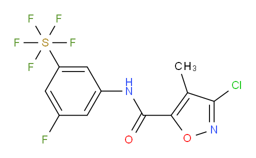 [3-[[(3-Chloro-4-methyl-5-isoxazolyl)carbonyl]amino]-5-fluorophenyl]sulfur pentafluoride