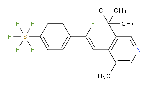 (Z)-4-(2-(3-(tert-butyl)-5-methylpyridin-4-yl)-1-fluorovinyl)(pentafluoromercapto)benzene