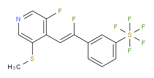 (Z)-3-(1-fluoro-2-(3-fluoro-5-(methylthio)pyridin-4-yl)vinyl)(pentafluoromercapto)benzene