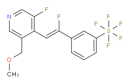 (Z)-3-(1-fluoro-2-(3-fluoro-5-(methoxymethyl)pyridin-4-yl)vinyl)(pentafluoromercapto)benzene