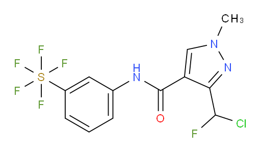 [3-[[[3-(Chlorofluoromethyl)-1-methyl-1H-pyrazol-4-yl]carbonyl]amino]phenyl]sulfur pentafluoride