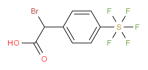 2-bromo-2-(4-(pentafluoromercapto)phenyl)acetic acid