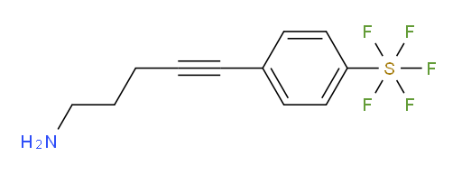 4-(5-aminopent-1-yn-1-yl)(pentafluoromercapto)benzene