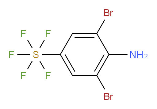 (4-amino-3,5-dibromophenyl)sulfur pentafluoride