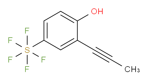4-(pentafluoromercapto)-2-(prop-1-yn-1-yl)phenol