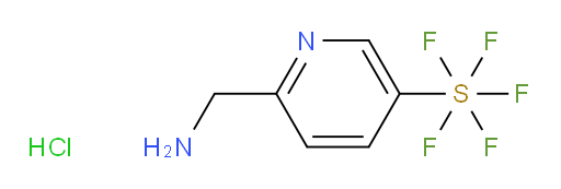 6-(aminomethyl)pyridine-3-ylsulfur pentafluoride hydrochloride