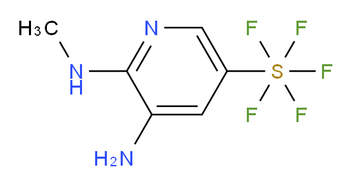 5-amino-6-(methylamino)pyridine-3-ylsulfur pentafluoride