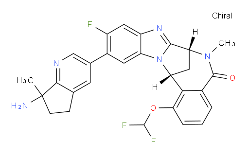 (7R,14R)-11-(7-amino-6,7-dihydro-7-methyl-5H-cyclopenta[b]pyridin-3-yl)-1-(difluoromethoxy)-10-fluoro-6,7-dihydro-6-methyl-7,14-Methanobenzimidazo[1,2-b][2,5]benzodiazocin-5(14H)--one