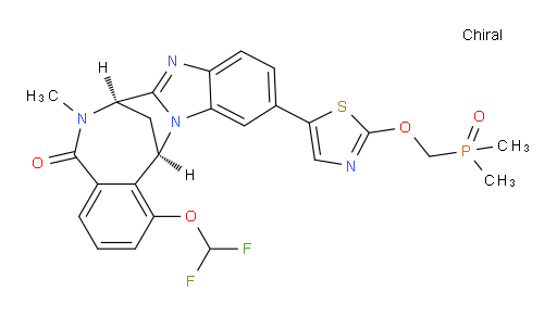 (7R,14R)-1-(difluoromethoxy)-11-[2-[(dimethylphosphinyl)methoxy]thiazol-5-yl]-6,7-dihydro-6-methyl-7,14-Methanobenzimidazo[1,2-b][2,5]benzodiazocin-5(14H)--one