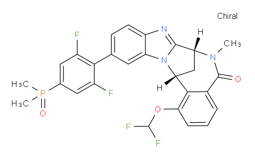 (7R,14R)-1-(difluoromethoxy)-11-(4-(dimethylphosphoryl)-2,6-difluorophenyl)-6-methyl-6,7-dihydro-7,14-methanobenzo[f]benzo[4,5]imidazo[1,2-a][1,4]diazocin-5(14H)-one