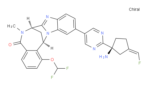 (7R,14R)-11-(2-((S,Z)-1-amino-3-(fluoromethylene)cyclopentyl)pyrimidin-5-yl)-1-(difluoromethoxy)-6-methyl-6,7-dihydro-7,14-methanobenzo[f]benzo[4,5]imidazo[1,2-a][1,4]diazocin-5(14H)-one