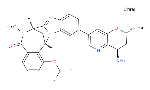 (7R,14R)-11-((2R,4R)-4-amino-2-methyl-3,4-dihydro-2H-pyrano[3,2-b]pyridin-7-yl)-1-(difluoromethoxy)-6-methyl-6,7-dihydro-7,14-methanobenzo[f]benzo[4,5]imidazo[1,2-a][1,4]diazocin-5(14H)-one