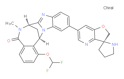(7R,14R)-1-(difluoromethoxy)-6-methyl-11-((S)-2H-spiro[furo[3,2-b]pyridine-3,2'-pyrrolidin]-6-yl)-6,7-dihydro-7,14-methanobenzo[f]benzo[4,5]imidazo[1,2-a][1,4]diazocin-5(14H)-one