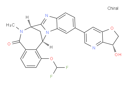 (7R,14R)-1-(difluoromethoxy)-11-((R)-3-hydroxy-2,3-dihydrofuro[3,2-b]pyridin-6-yl)-6-methyl-6,7-dihydro-7,14-methanobenzo[f]benzo[4,5]imidazo[1,2-a][1,4]diazocin-5(14H)-one