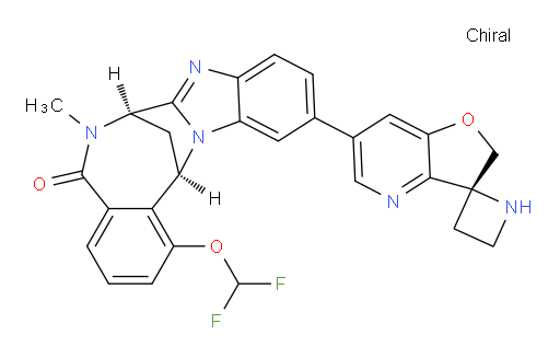 (7R,14R)-1-(difluoromethoxy)-6-methyl-11-((R)-2'H-spiro[azetidine-2,3'-furo[3,2-b]pyridin]-6'-yl)-6,7-dihydro-7,14-methanobenzo[f]benzo[4,5]imidazo[1,2-a][1,4]diazocin-5(14H)-one