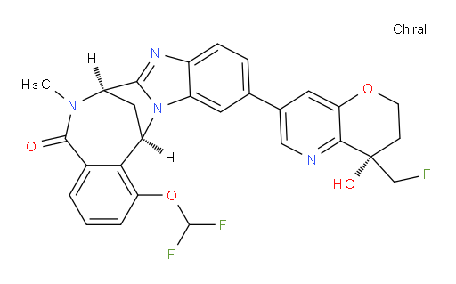 (7R,14R)-1-(difluoromethoxy)-11-((S)-4-(fluoromethyl)-4-hydroxy-3,4-dihydro-2H-pyrano[3,2-b]pyridin-7-yl)-6-methyl-6,7-dihydro-7,14-methanobenzo[f]benzo[4,5]imidazo[1,2-a][1,4]diazocin-5(14H)-one