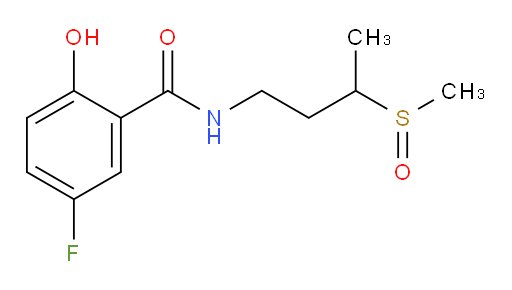 5-fluoro-2-hydroxy-N-(3-(methylsulfinyl)butyl)benzamide