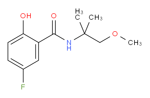 5-fluoro-2-hydroxy-N-(1-methoxy-2-methylpropan-2-yl)benzamide