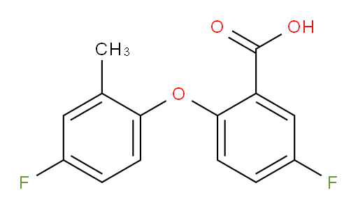 5-fluoro-2-(4-fluoro-2-methylphenoxy)benzoic acid