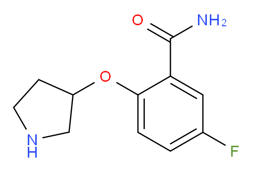 5-fluoro-2-(pyrrolidin-3-yloxy)benzamide
