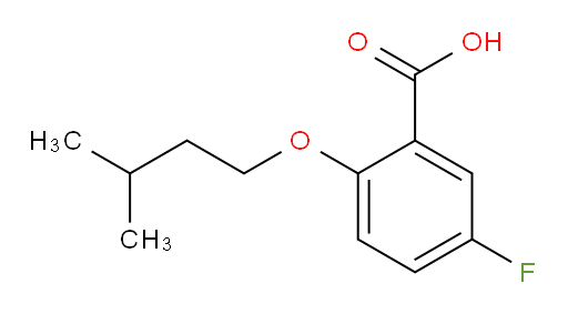 5-fluoro-2-(isopentyloxy)benzoic acid