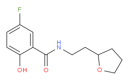 5-fluoro-2-hydroxy-N-(2-(tetrahydrofuran-2-yl)ethyl)benzamide