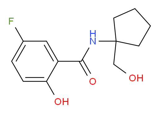 5-fluoro-2-hydroxy-N-(1-(hydroxymethyl)cyclopentyl)benzamide