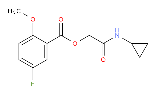 2-(cyclopropylamino)-2-oxoethyl 5-fluoro-2-methoxybenzoate