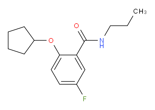 2-(cyclopentyloxy)-5-fluoro-N-propylbenzamide