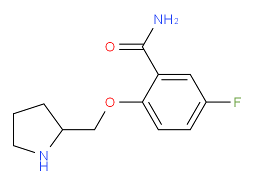 5-fluoro-2-(pyrrolidin-2-ylmethoxy)benzamide