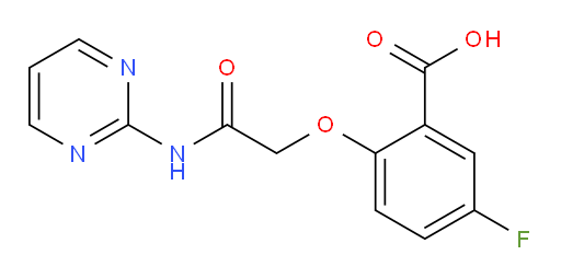 5-fluoro-2-(2-oxo-2-(pyrimidin-2-ylamino)ethoxy)benzoic acid
