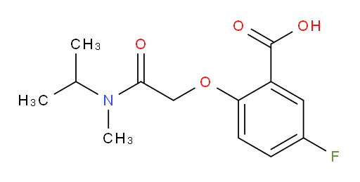 5-fluoro-2-(2-(isopropyl(methyl)amino)-2-oxoethoxy)benzoic acid