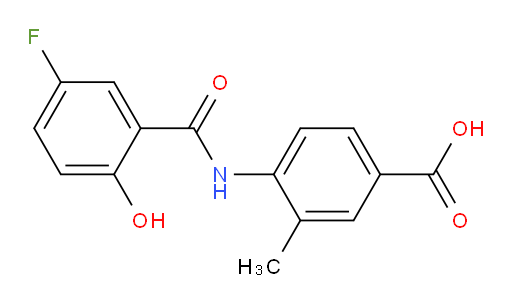4-(5-fluoro-2-hydroxybenzamido)-3-methylbenzoic acid