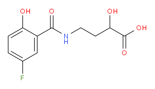 4-(5-fluoro-2-hydroxybenzamido)-2-hydroxybutanoic acid
