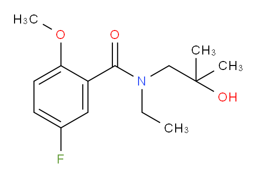 N-ethyl-5-fluoro-N-(2-hydroxy-2-methylpropyl)-2-methoxybenzamide