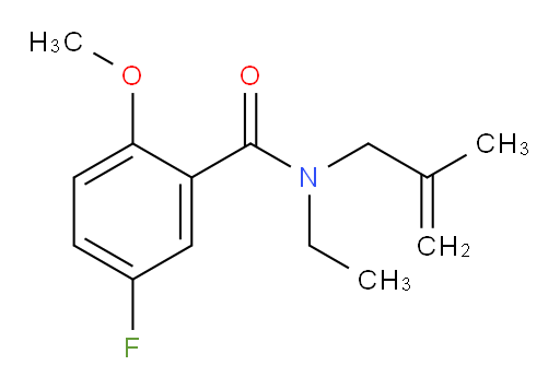 N-ethyl-5-fluoro-2-methoxy-N-(2-methylallyl)benzamide