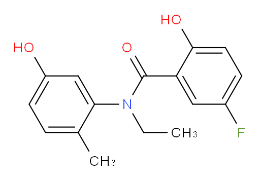 N-ethyl-5-fluoro-2-hydroxy-N-(5-hydroxy-2-methylphenyl)benzamide