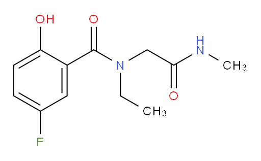 N-ethyl-5-fluoro-2-hydroxy-N-(2-(methylamino)-2-oxoethyl)benzamide