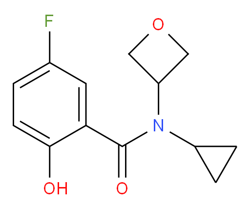 N-cyclopropyl-5-fluoro-2-hydroxy-N-(oxetan-3-yl)benzamide