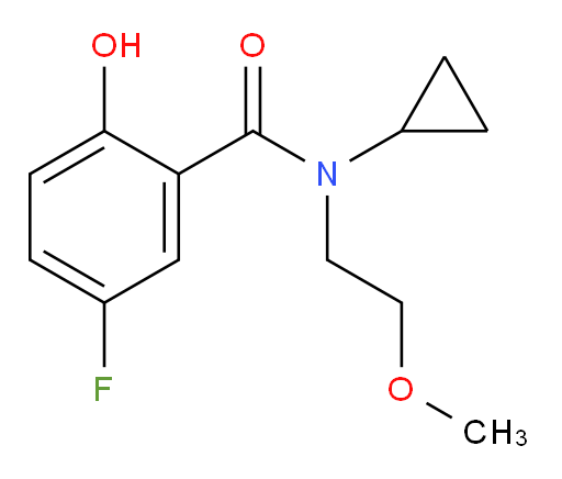 N-cyclopropyl-5-fluoro-2-hydroxy-N-(2-methoxyethyl)benzamide
