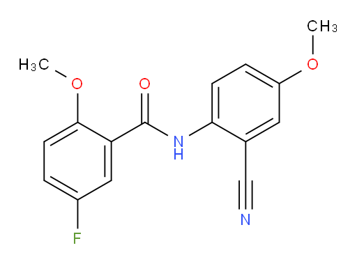 N-(2-cyano-4-methoxyphenyl)-5-fluoro-2-methoxybenzamide