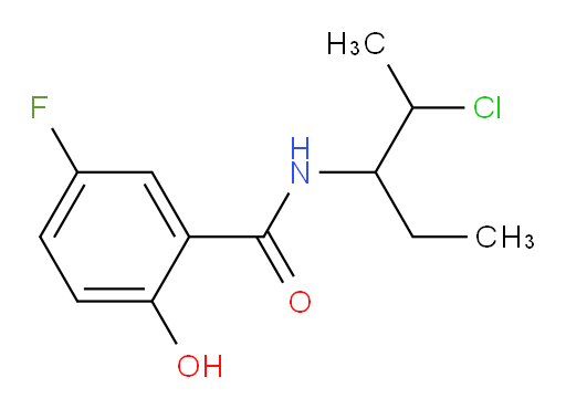 N-(2-chloropentan-3-yl)-5-fluoro-2-hydroxybenzamide