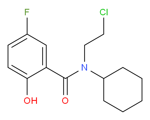 N-(2-chloroethyl)-N-cyclohexyl-5-fluoro-2-hydroxybenzamide