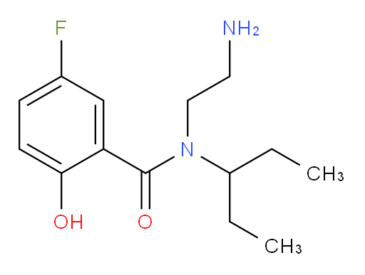 N-(2-aminoethyl)-5-fluoro-2-hydroxy-N-(pentan-3-yl)benzamide